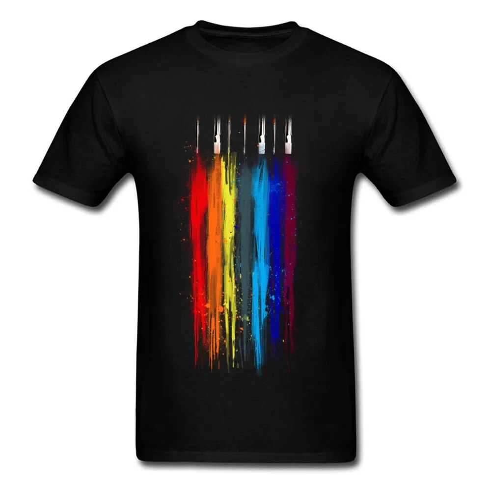 Hot New Trends 2024 Men T-Shirt Colors Of The Rainbow